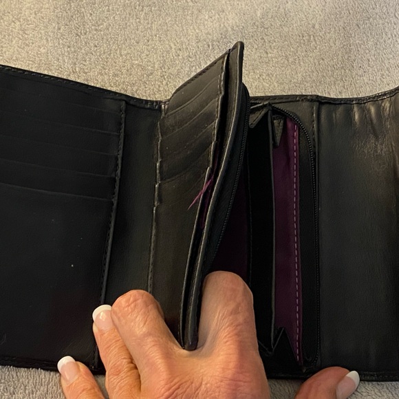 Vintage black leather coach wallet - Picture 2 of 16